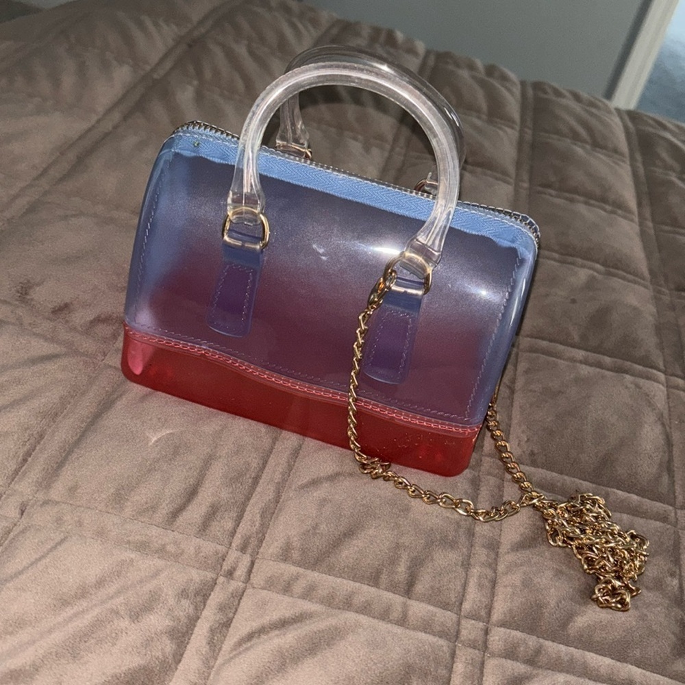 Translucent Jelly Crossbody with Chain - Picture 2 of 3